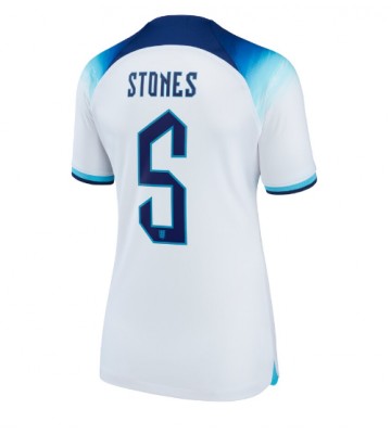 Maillot de foot Angleterre John Stones #5 Domicile Femmes Monde 2022 Manches Courte